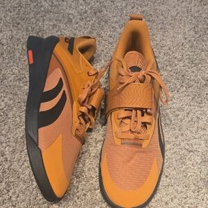 Men's Athletic Shoes - Orange and Black